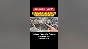 Sàng khử nước - Bộ phận không thể thiếu của máy nghiền cát nhân tạo
