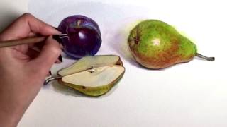 Фрукты. Этюд акварелью. Фрукты. Этюд акварелью.