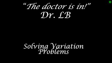 Solving Variation Problems