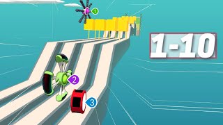 Wheels Run 3D Level 1-10 Gameplay Walkthrough iOS Android Hack All Shorts screenshot 2