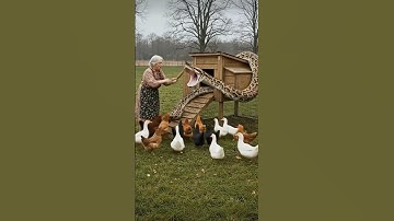 Brave Grandma Defeats Giant Snake Attacking Her Chicken Coop 🐍🐓용감한 할머니, 거대한 뱀을 물리치다