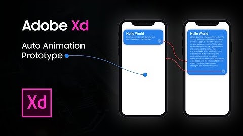 Adobe Xd | Auto Animation Prototype