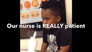 The awards goes too..#Corbin, the actor! So Dramatic! #Ophthalmologist visit. #Pseudotumor cerebri