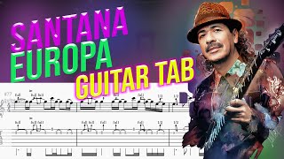 Europa - Santana - BACKING TRACK + TAB (original version) chords