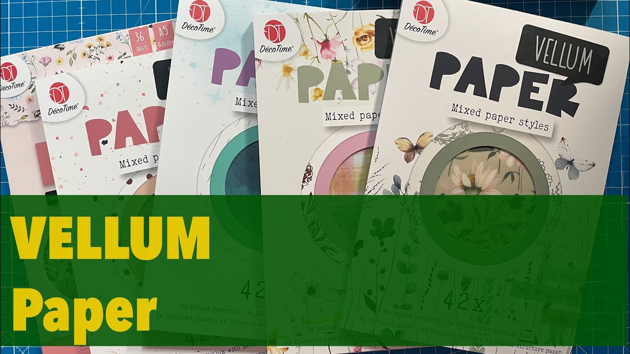 3 Karten, Tüte und Dekoration mit Vellum Papier von Action basteln | Papierdrama 😍🐰