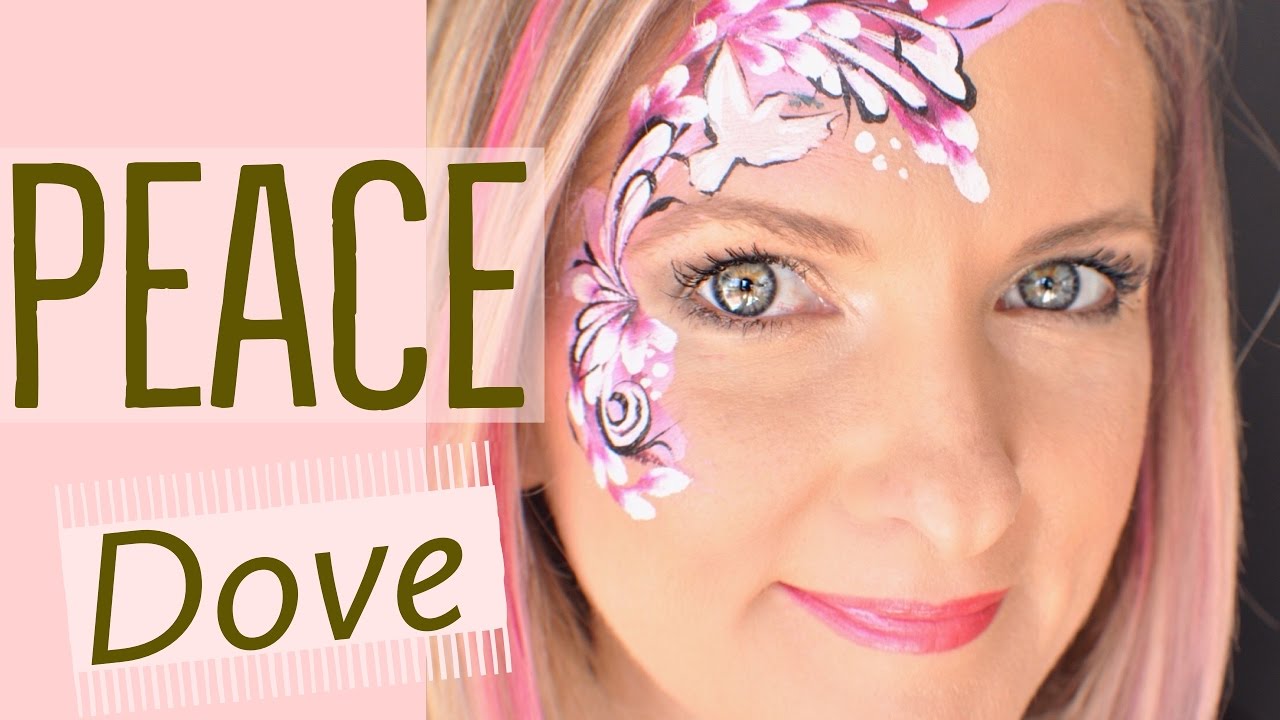 Peace Dove Face Painting Tutorial YouTube