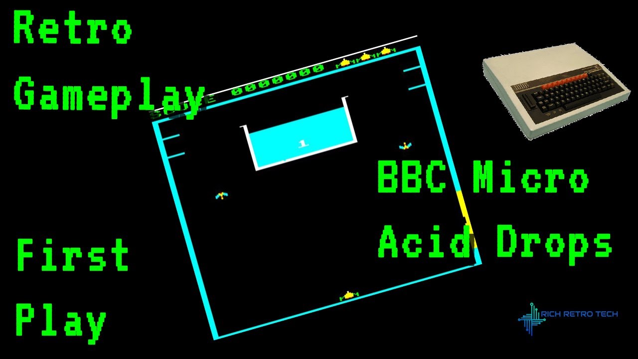 Retro Gameplay - BBC Micro - Acid Drops - BeebEm Emulator - YouTube