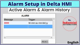 Alarm Configuration in Delta HMI | English screenshot 5