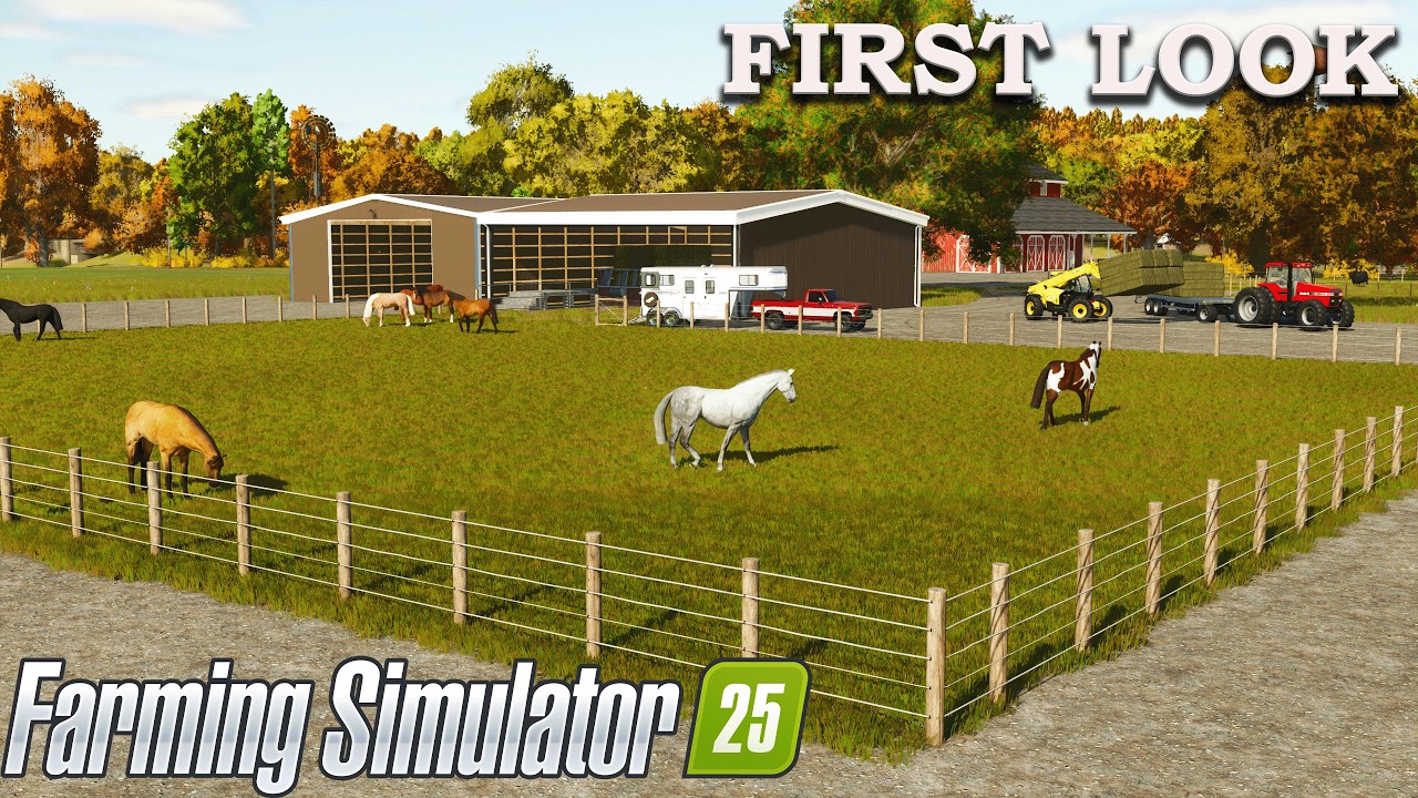 This is the most Versatile Horse Barn in FS25! First look! Horse Barn with Storage by Shultz Modding