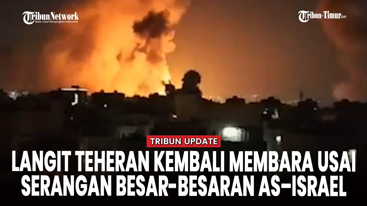 Malam Mencekam di Teheran! Warga Rekam Ledakan Dahsyat Imbas Serangan Udara AS–Israel