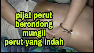 Pijat perut mungil berondong penyembuhan asam lambung