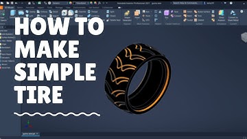 HOW TO MAKE SIMPLE TIRE | AUTODESK INVENTOR 2021