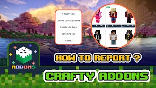 How to report Addons/Skins/Maps using Crafty Addons? screenshot 4