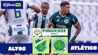 Altos x Atlético-PI. Campeonato piauiense 2026, 5° rodada. Melhores momentos do jogo.