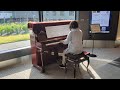 羽田空港のストリートピアノ ヘンデル作曲パッサカリア