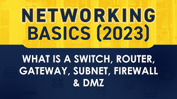 Networking Basics (2023) | What is a Switch, Router, Gateway, Subnet, Firewall & DMZ @PyNetLabs