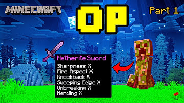 MINECRAFT BUT HOSTILE MOBS DROP OP ITEMS!!! | PART 1