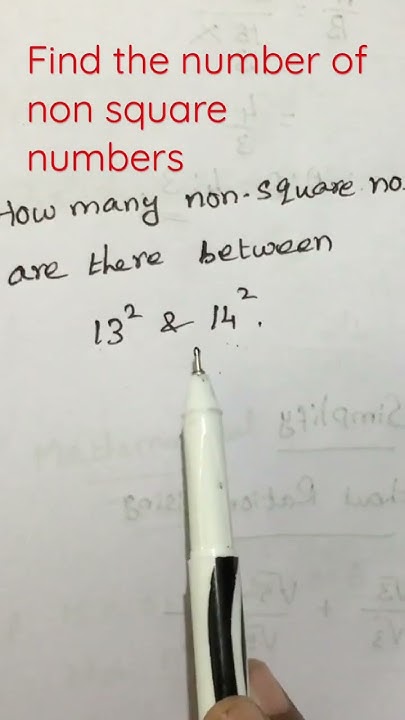 how-to-find-the-number-of-non-square-numbers-between-two-numbers-youtube