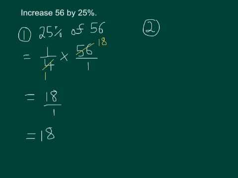 Increase decrease by a percentage
