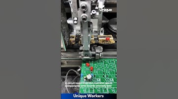 Circuit board insertion machine - The workers do their job perfectly || #machine #shorts