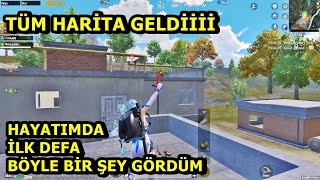 TÜM HARİTA GELDİİ HAYATIMDA İLK DEFA BÖYLE BİR ŞEY GÖRDÜM ! PUBG MOBİLE