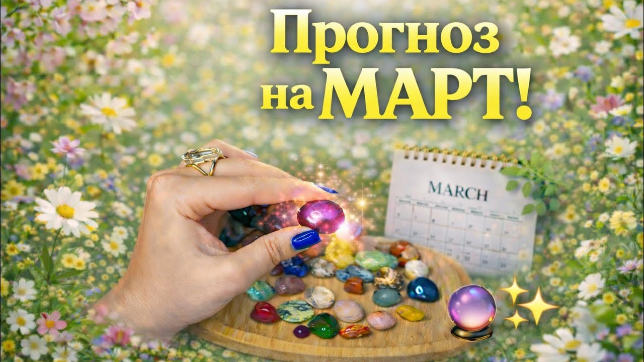 🌸🍃 ГАДАНИЕ НА КАМНЯХ❗️Прогноз на МАРТ‼️💎