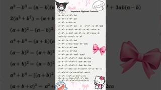 Important Algebraic Formulas | Maths Tricks | Class 8–10 📚✨