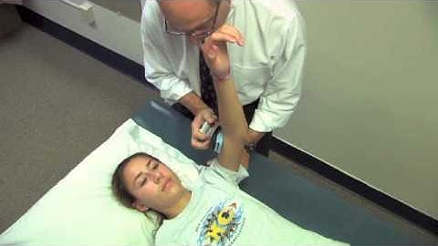 Shoulder Flexion Test with Handheld Dynamometer
