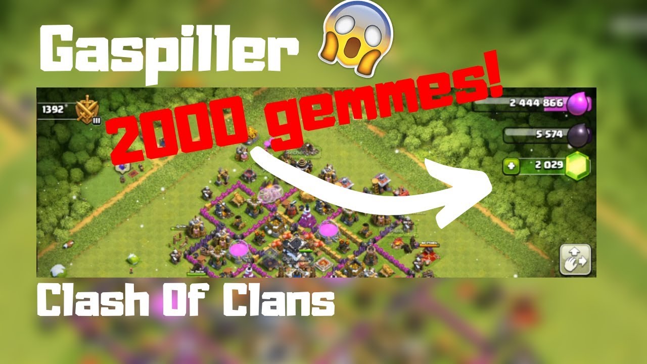 On gaspille 2000 gemmes! Clash Of Clans ASMR français Gaming