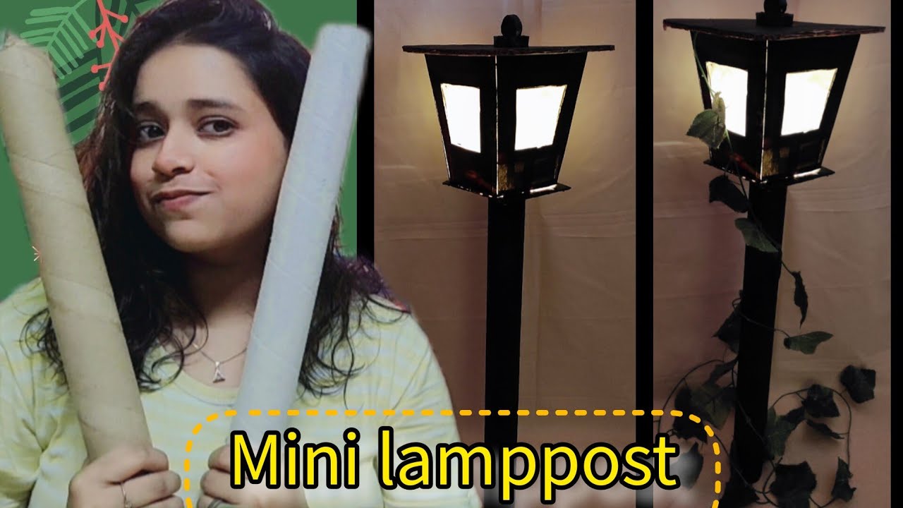 How To Make Lamppost🤩। Christmas Decorations Ideas🎄।lamppost 