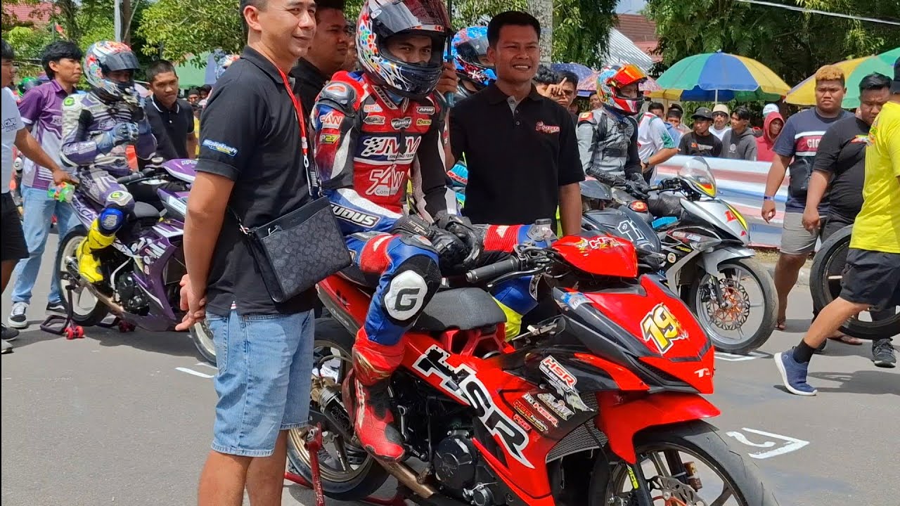 FINAL‼️BEBEK 4T 150cc TuneUp mix OPEN.MOTOPRIX KOTIM OPEN RACE.sirkuit nonpermanen taman kota sampit