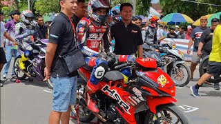 FINAL‼️BEBEK 4T 150cc TuneUp mix OPEN.MOTOPRIX KOTIM OPEN RACE.sirkuit nonpermanen taman kota sampit