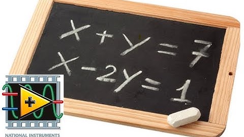 LabVIEW - Calcular 2 incognitas en una Ecuación Lineal