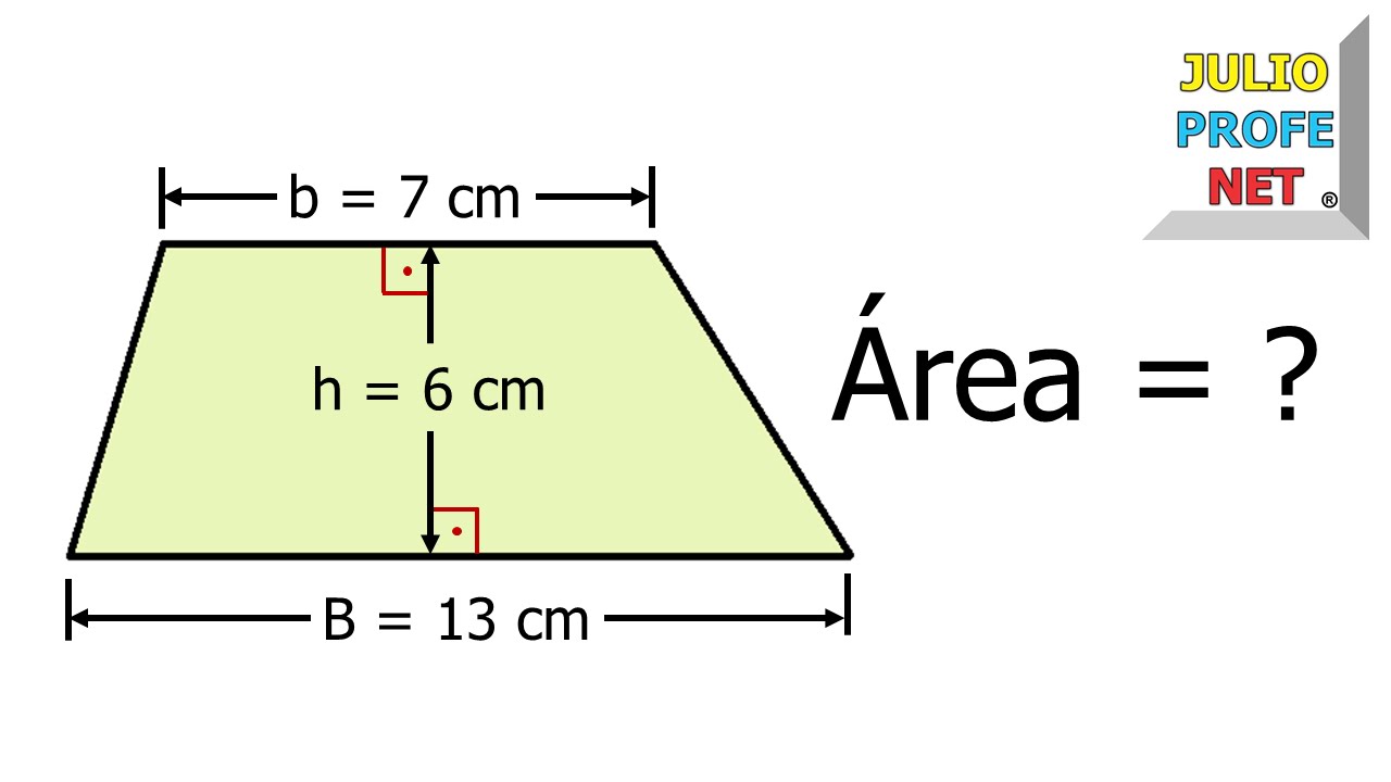 Calcular el area del trapecio