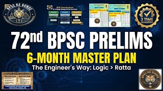 72nd BPSC Prelims: 6 Month Master Plan | Strategy by 3-Time Qualified Aspirant | BPSC Ke Gunde