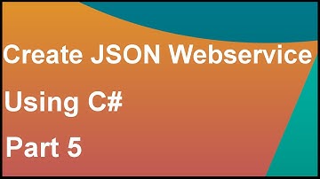 create json web service using c# asp.net part5
