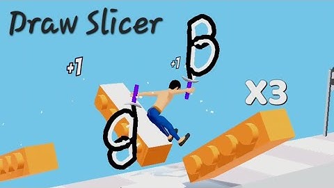 Draw Slicer ABCD Very satisfying and relaxing New ASMR slicing game 55