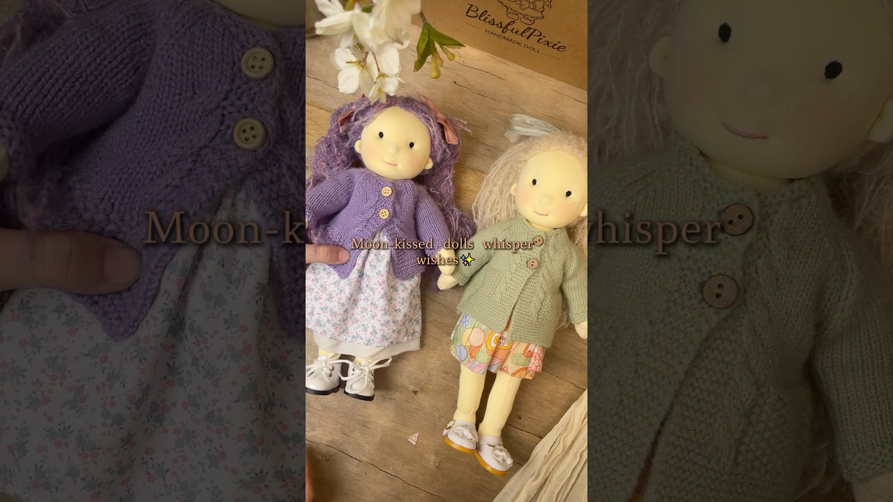 Before and after the doll's costume change... It's like a cosmetic surgery! 