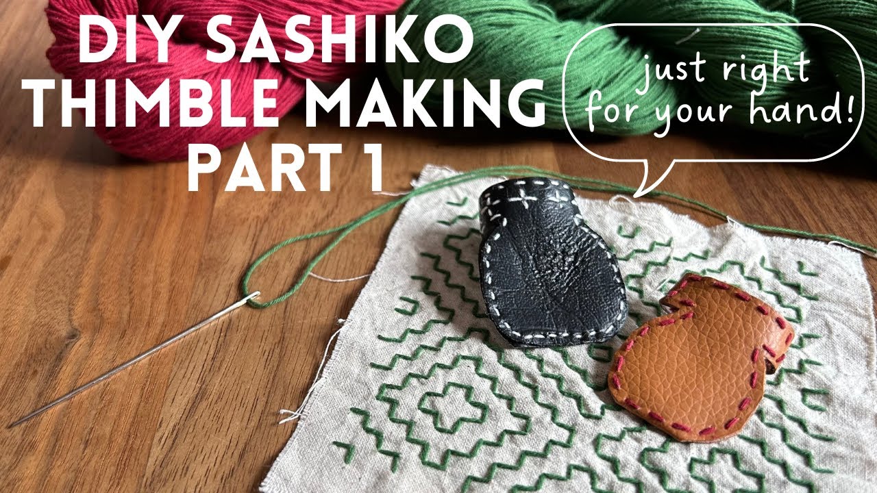How to use a sashiko thimble