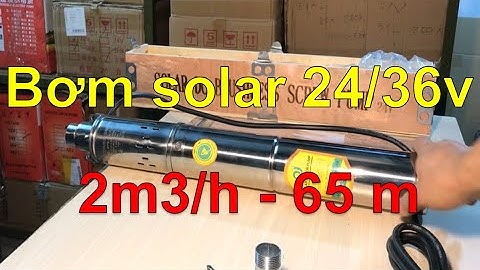 Bơm hỏa tiễn trục xoắn 24/36v - 65m không chổi than 370w - 2m^3/h