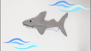 How to Make a Cute Felt Shark Magnet 🦈 Easy DIY Craft