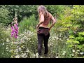 ALONE & Living Off The Grid // Dyeing Clothes with Plants | Picking Wildflowers