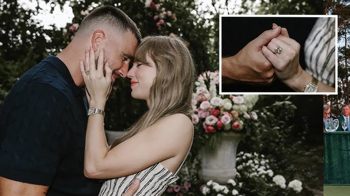 Taylor Swift & Travis Kelce ENGAGED! Romantic Garden Proposal with Stunning  Ring Reveal - YouTube