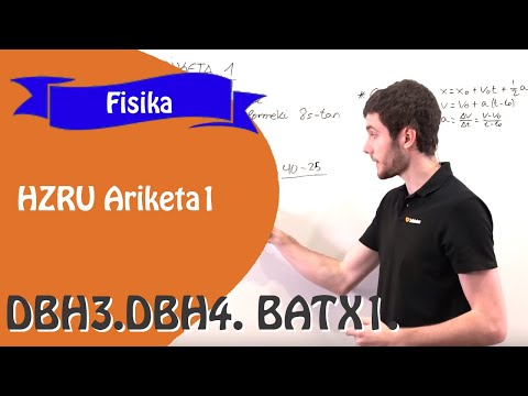 Higidura zirkular uniformea (HZRU). Ariketa 1.