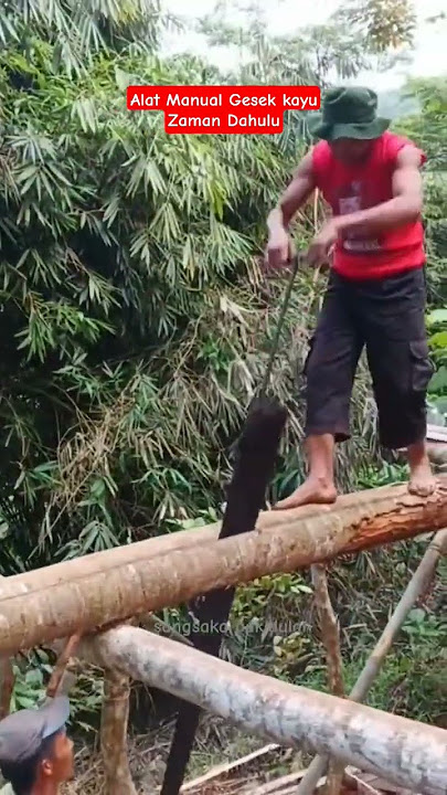 Alat Manual Gesek Kayu Zaman Dahulu #reacton #fyp