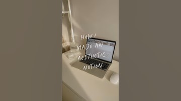 How I made an aesthetic Notion ✨ #notion #notiontips #notiontemplate #notiontutorial #aesthetic