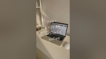 How I made an aesthetic Notion ✨ #notion #notiontips #notiontemplate #notiontutorial #aesthetic