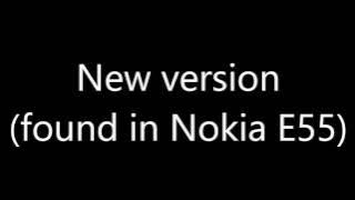 There is an old version and a new version of the Nokia ringtone Brook (Nokia ringtone - Brook)