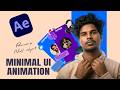 Minimal UI Animation in After Effects Tamil (Beginner) | Precomp + Null Object Workflow | episode 12