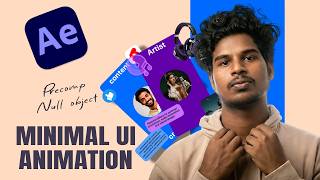 Minimal UI Animation in After Effects Tamil (Beginner) | Precomp + Null Object Workflow | episode 12